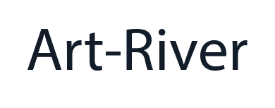art river logo blue